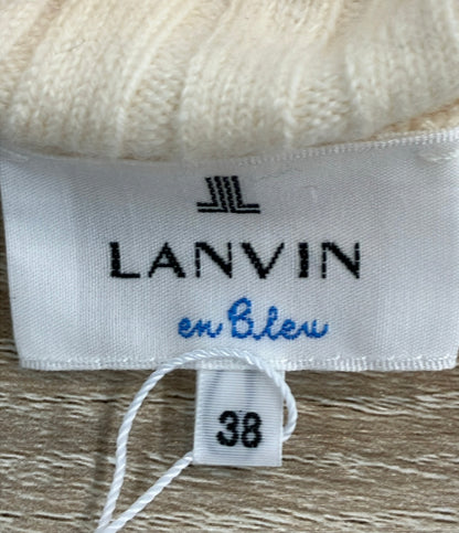 美品 LANVIN en Bleu 長袖ニット ロールカラー タグ付き 3316804 レディース SIZE 38 (M) ランバンオンブルー