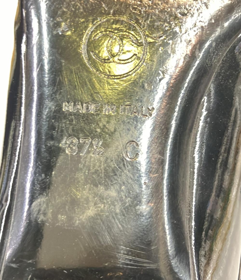 CHANEL エナメルパンプス レディース SIZE 37 1/2 (24.5cm) シャネル