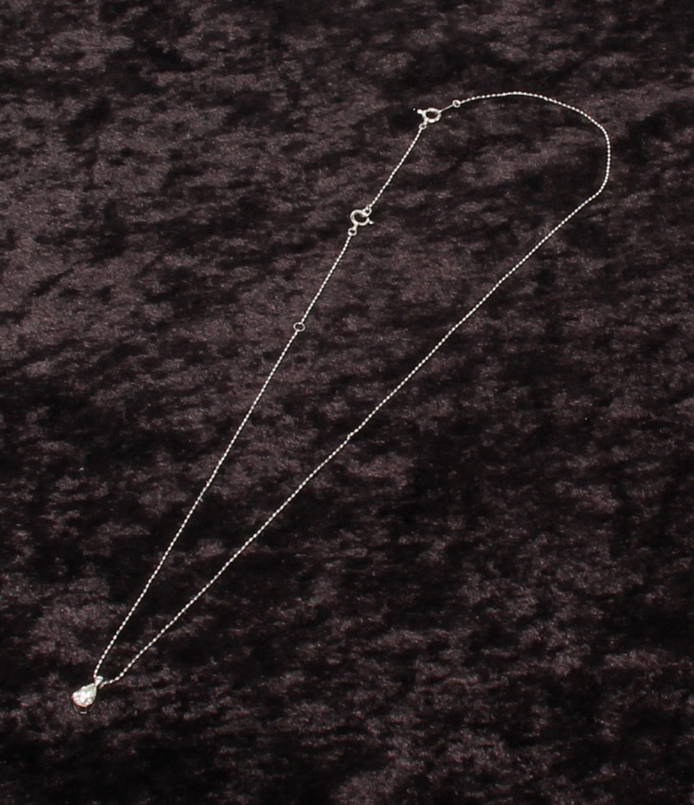 美品 ネックレス Pt900 Pt850 ダイヤ 0.37ct レディース