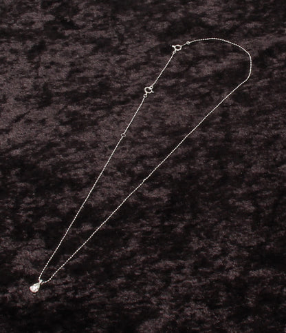 美品 ネックレス Pt900 Pt850 ダイヤ 0.37ct レディース