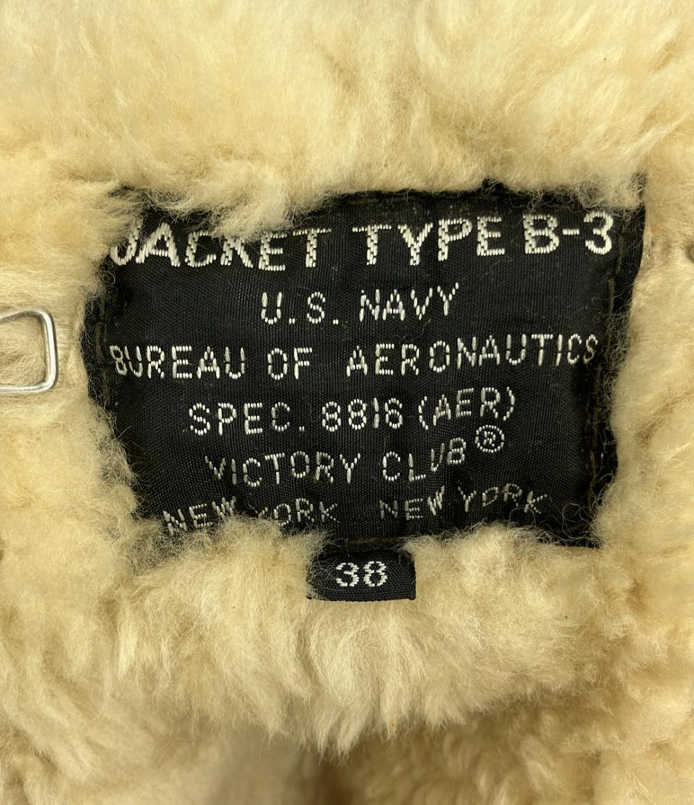 U.S. NAVY レザーフライトJK  B-3 メンズ SIZE 38