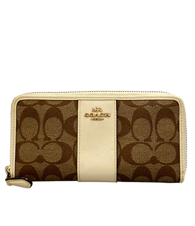 COACH ラウンドファスナー長財布 シグネチャー F54630 レディース コーチ