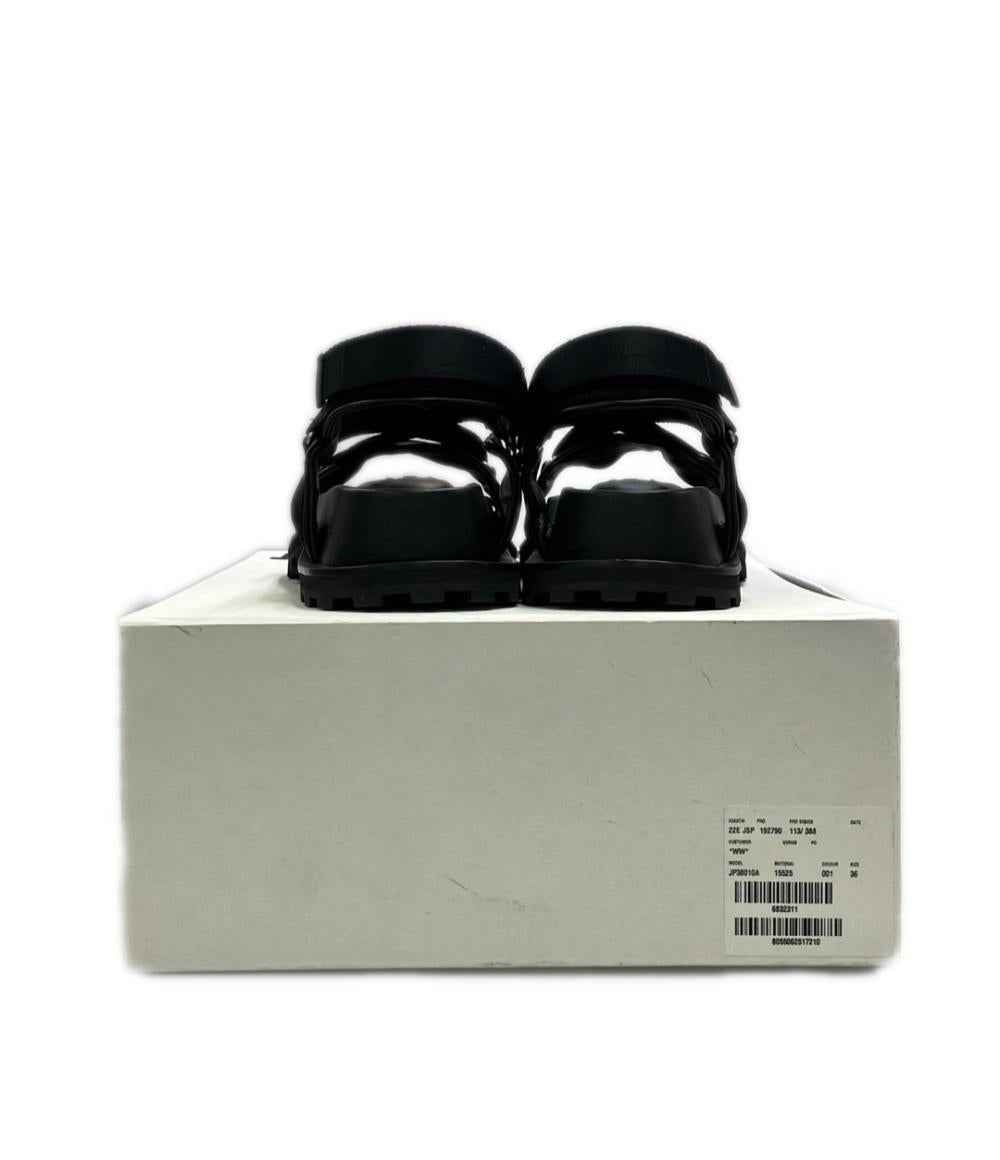 美品 JIL SANDER プラットフォームサンダル クロスストラップ JP38010A