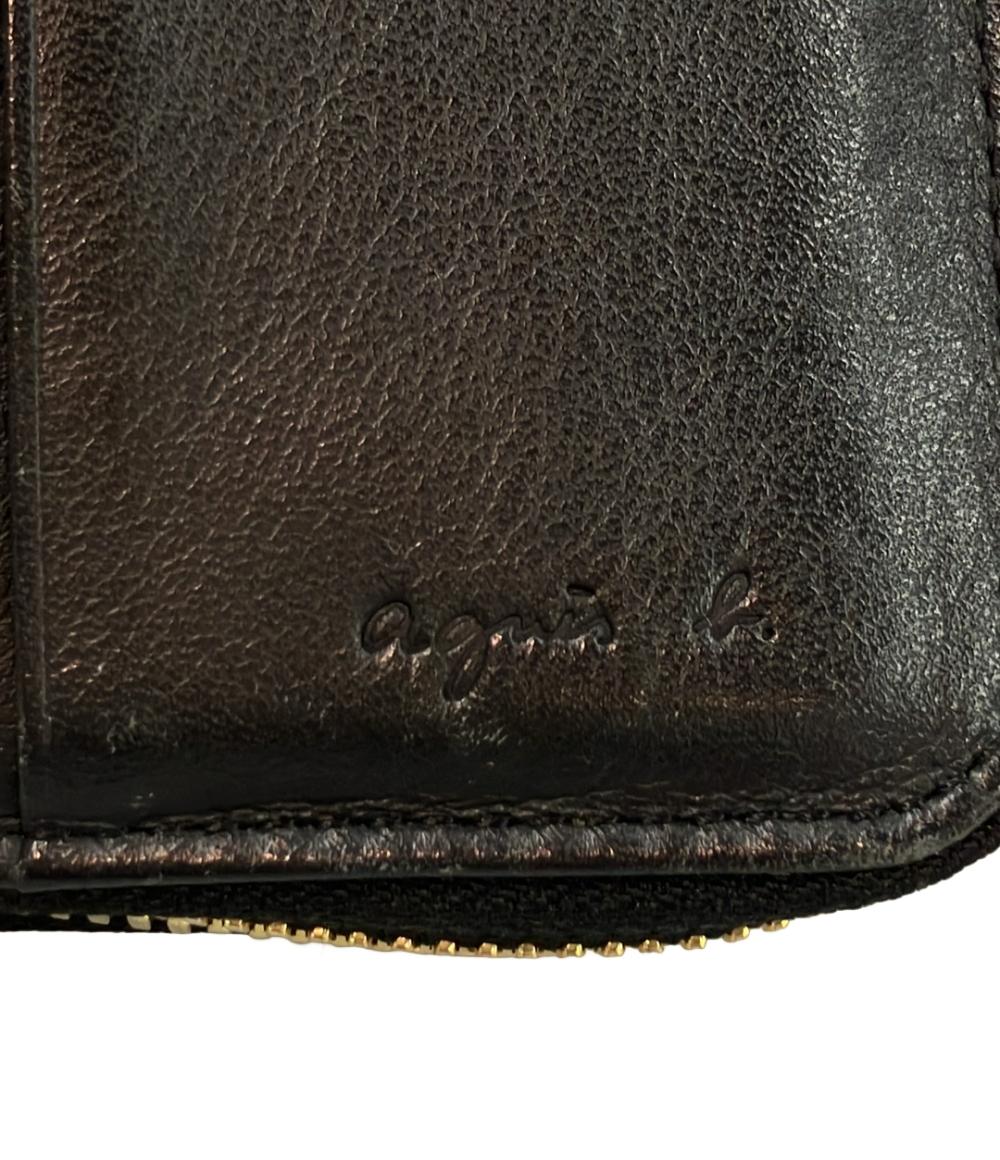 agnes b. ラウンドファスナー 二つ折り財布 レディース アニエスベー