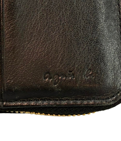 agnes b. ラウンドファスナー 二つ折り財布 レディース アニエスベー