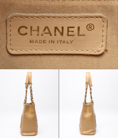 CHANEL チェートートバッグ PST 肩掛け マトラッセ キャビアスキン ゴールド金具 9番台 A50994 レディース シャネル