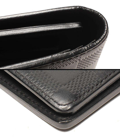 LOUIS VUITTON 二つ折り財布 ダミエアンフィニ ポルトフォイユ ブラザ N63010 メンズ ルイ・ヴィトン