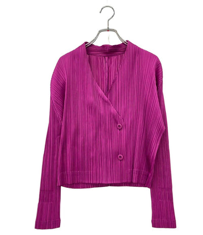 PLEATS PLEASE 長袖 カーディガン レディース SIZE 3 プリーツプリーズ
