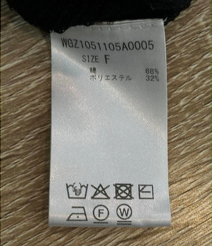 Whim Gazette 長袖カーディガン アンサンブル ブラック シアー  ブラック ボーダー WGZ1051105A0005 レディース SIZE F (M) ウィム ガゼット