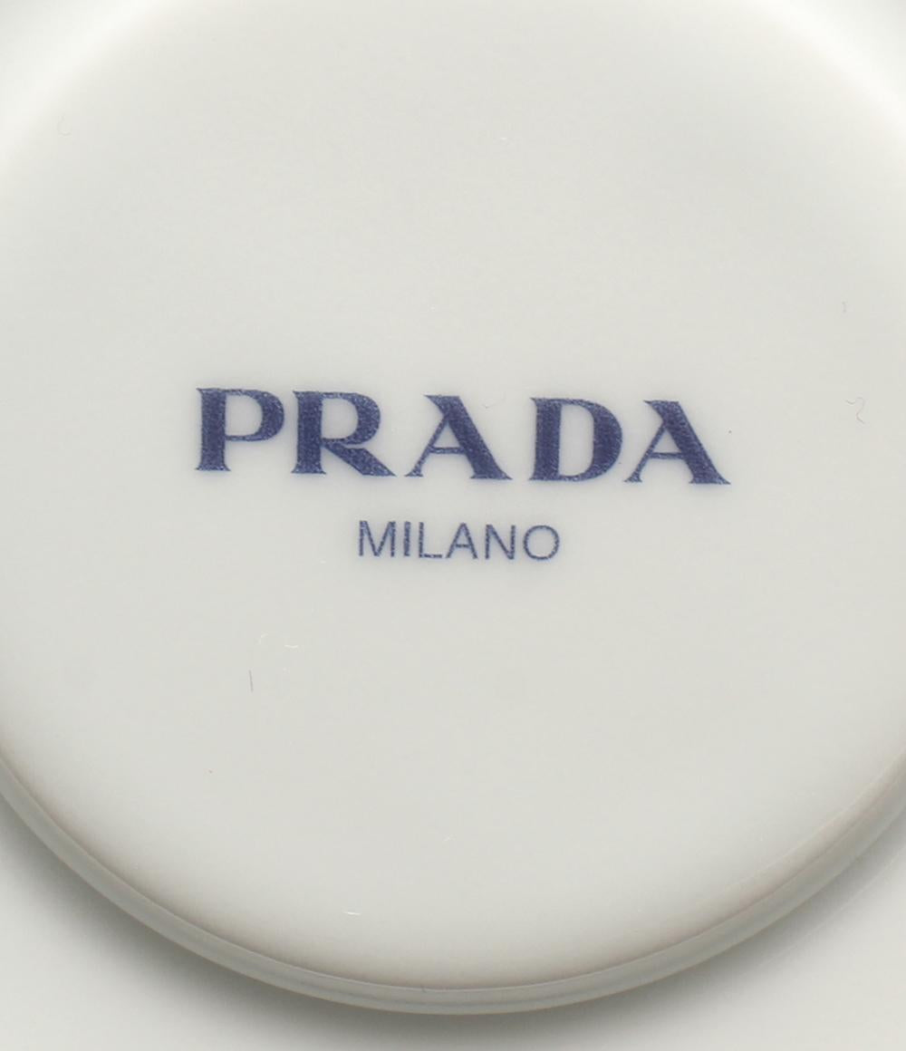 美品 プラダ カップ＆ソーサー 2客セット ペア ポーセリン PRADA