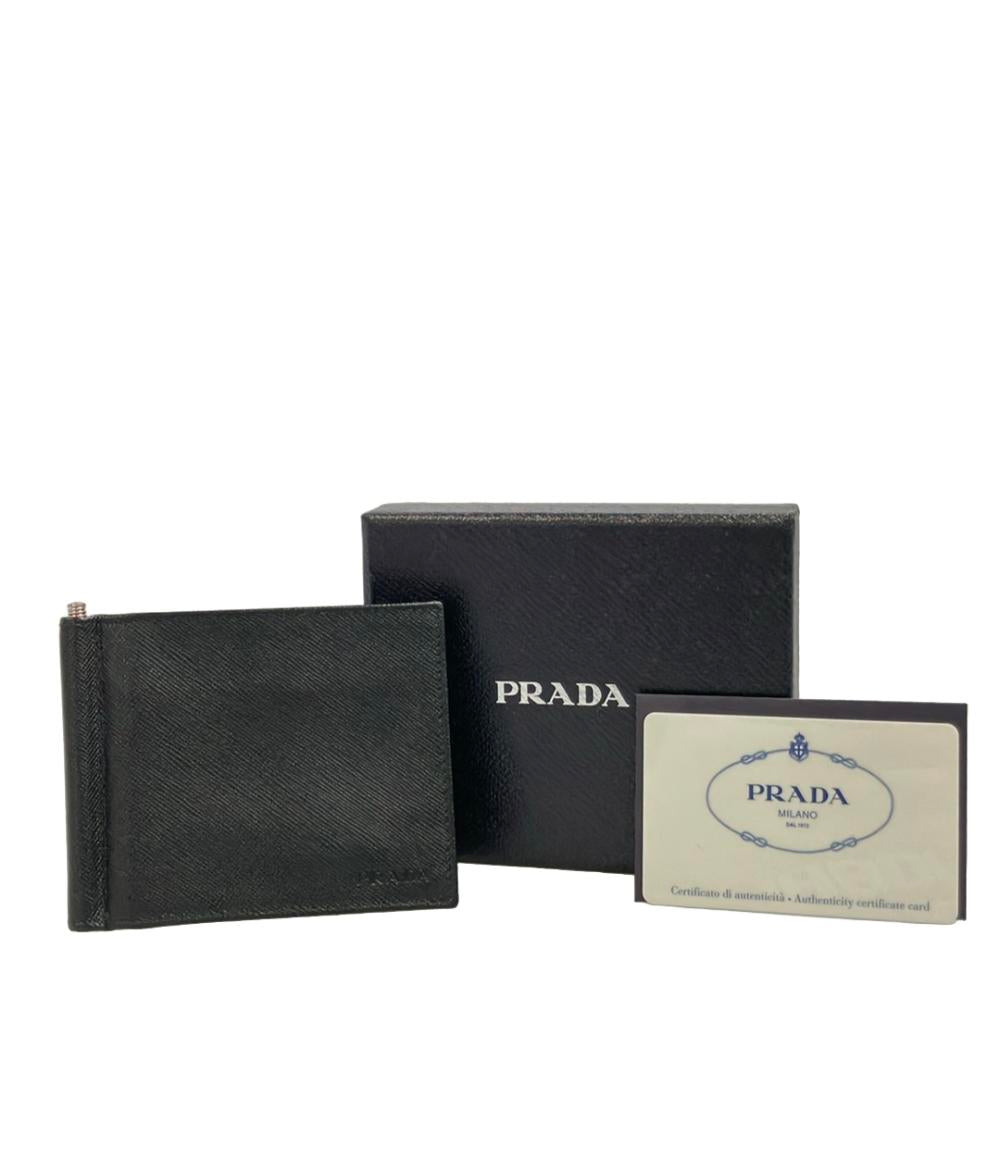 PRADA 二つ折り財布 カードケース マネークリップ付き 2M1077 メンズ