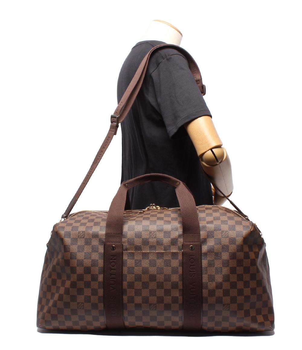 Louis Vuitton ボストンバッグ 中型 ダークブラウン LOUIS VUITTON 2wayボストンバッグ ショルダーバッグ ウィークエンダー