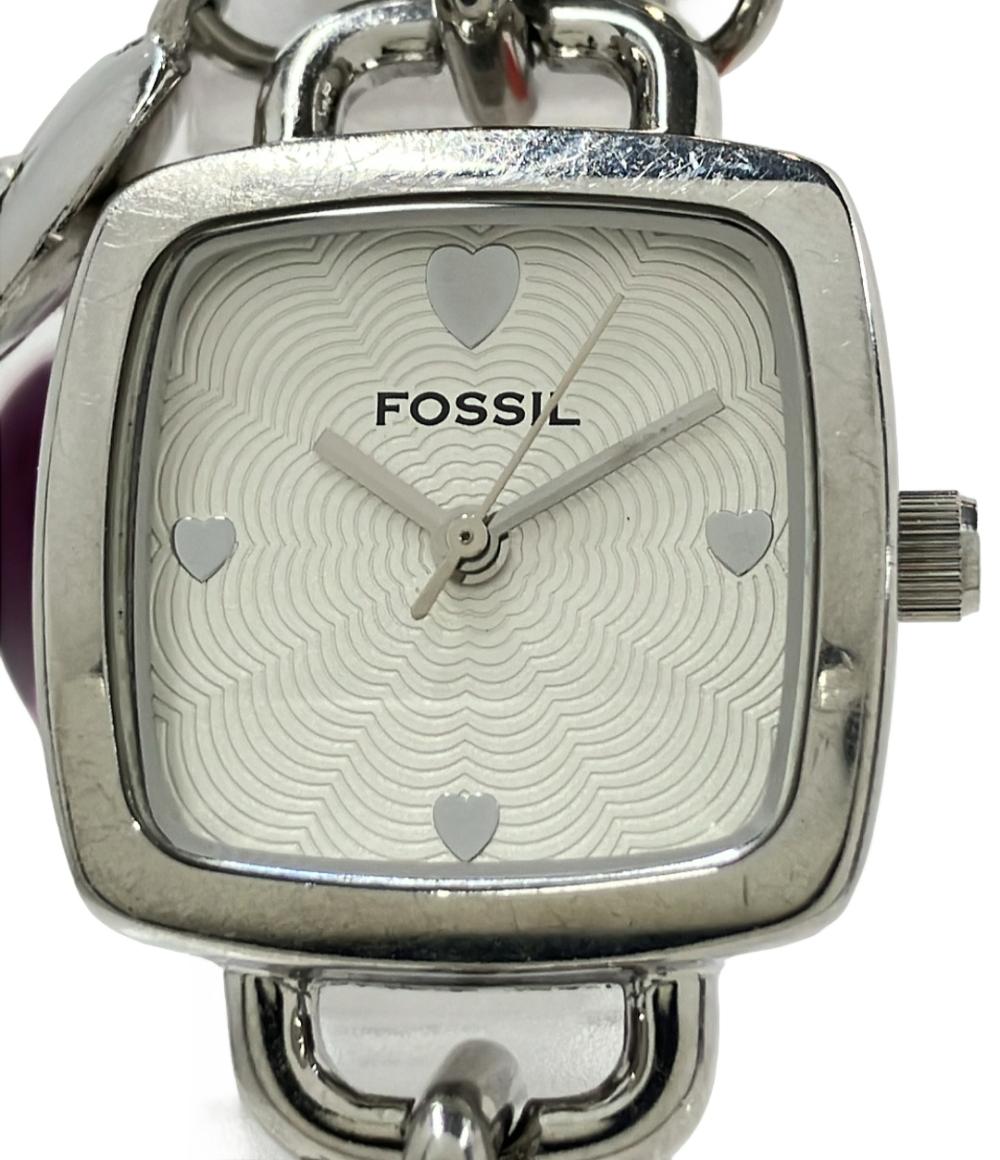 フォッシル ③-34  602 FOSSIL腕時計 クオーツ シルバー e レディース