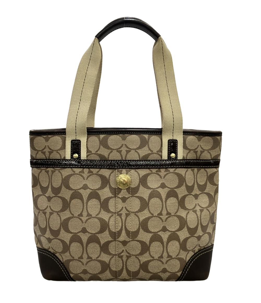 COACH トートバッグ チェルシーヘリテージストライプ シグネチャー