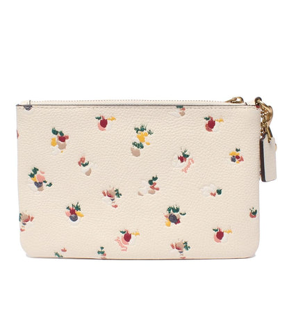 美品 COACH ポーチ スモール リストレット ウィズ フローラル プリント C5997 レディース コーチ