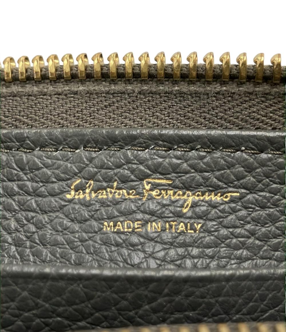 Salvatore Ferragamo ラウンドファスナー長財布 ガンチーニ 22C843 レディース サルヴァトーレフェラガモ