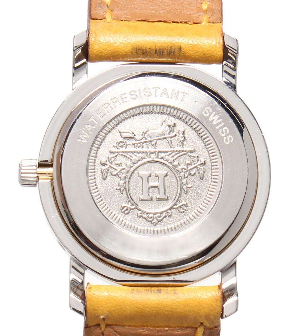 エルメス 腕時計 ○Z刻印 クリッパー クオーツ ホワイト レディース HERMES