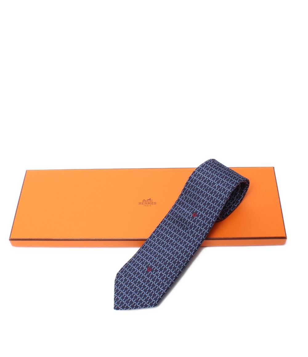 美品 HERMES ネクタイ シルク100％ 馬蹄柄 メンズ エルメス – Rehello