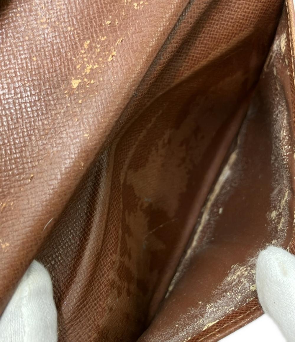 訳あり LOUIS VUITTON 三つ折り財布 ポルト トレゾール エテュイ パピエ モノグラム M61202 レディース メンズ ルイ・ヴィトン