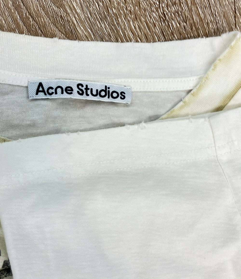 Acne Studios 長袖Tシャツ スプレーヴィンテージ 加工 ロゴ FN-UX-TSHI000016 メンズ SIZE M アクネ ストゥディオズ