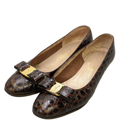 訳あり Salvatore Ferragamo パンプス ヴァラ DL 51767 レディース SIZE 8 サルヴァトーレフェラガモ