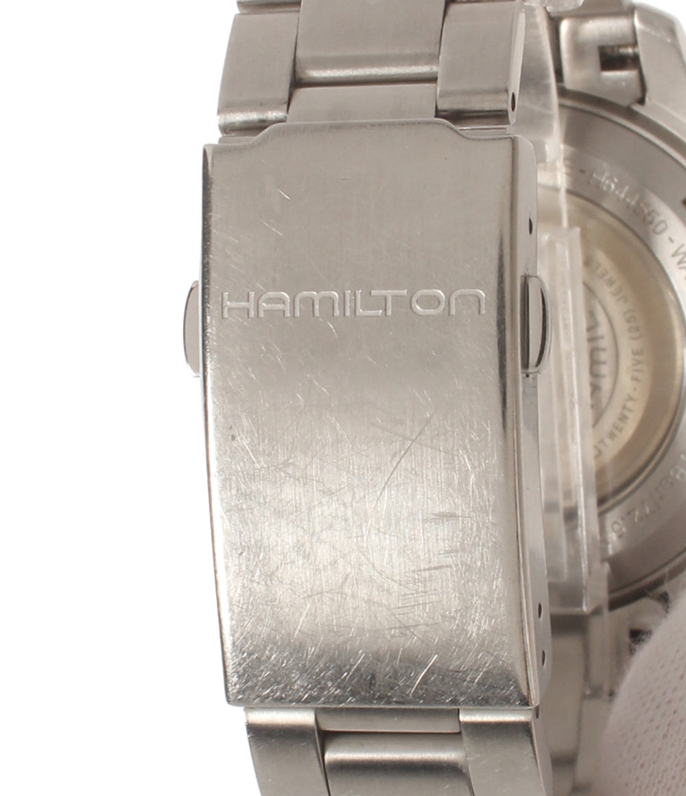 HAMILTON 腕時計 カーキフィールド 自動巻き ブラック H644550 メンズ ハミルトン