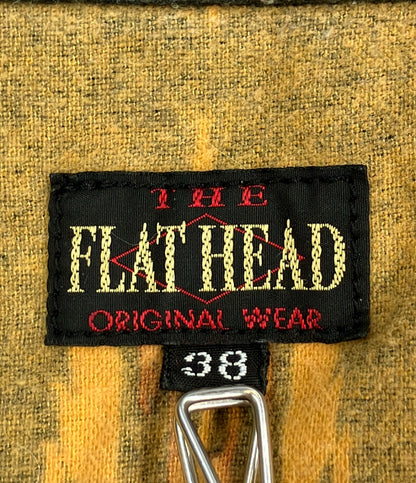 THE FLAT HEAD ネイティブボーダー柄 フランネル ウエスタンシャツ FN-SCW-018L メンズ SIZE 38 (S) ザフラットヘッド