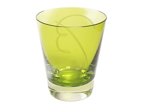 Baccarat グラス タンブラー モザイク Bマーク ライトグリーン バカラ
