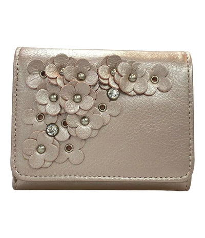 ANTEPRIMA 三つ折り財布 フラワースタッズ レザー レディース アンテプリマ