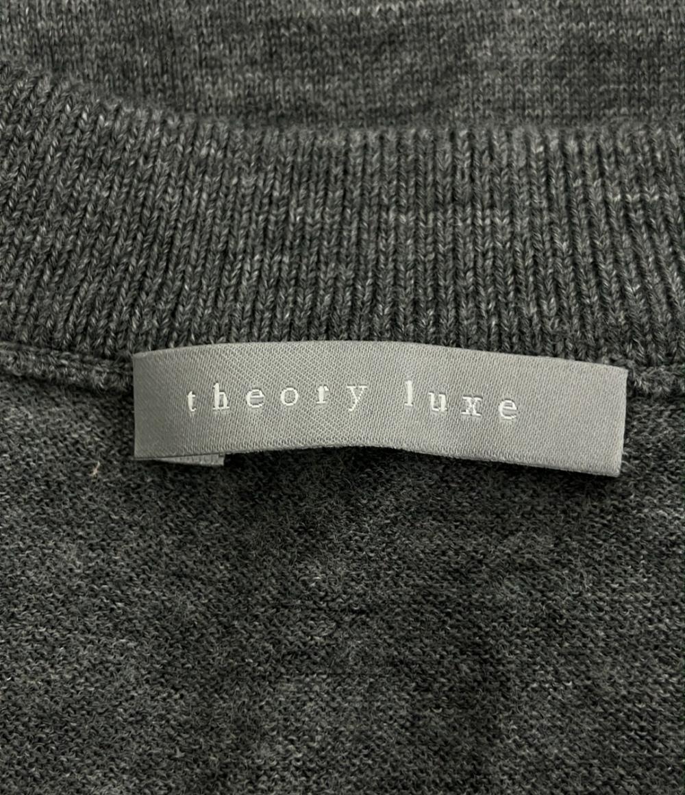 美品 セオリーリュクス 長袖ニット Vネック レディース SIZE 38 (M) theory luxe