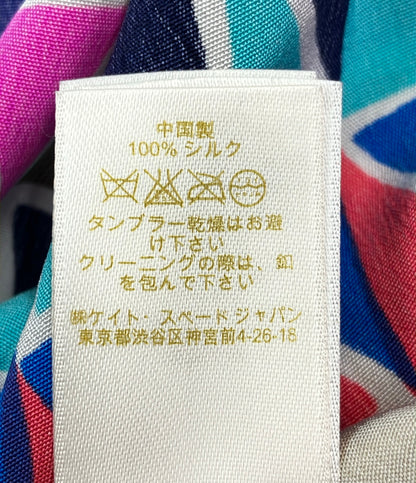 美品 Kate Spade ノースリーブワンピース シルク100% レディース SIZE 0 (XS) ケイトスペード
