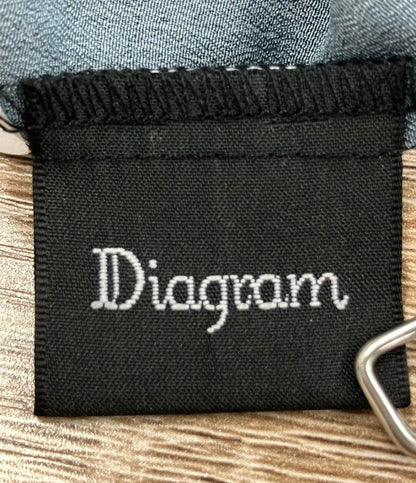 美品 ダイアグラム 長袖シャツ 花柄ロングスリーブブラウス 03221 41082-00 レディース SIZE 36 (S) Diagram