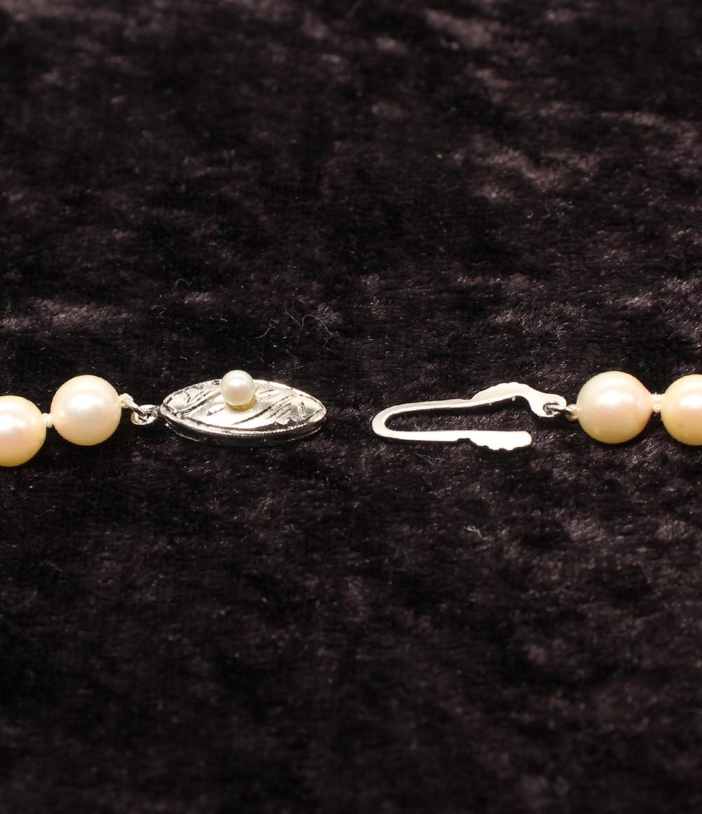 美品 ネックレス SV パール6.0-6.5mm レディース