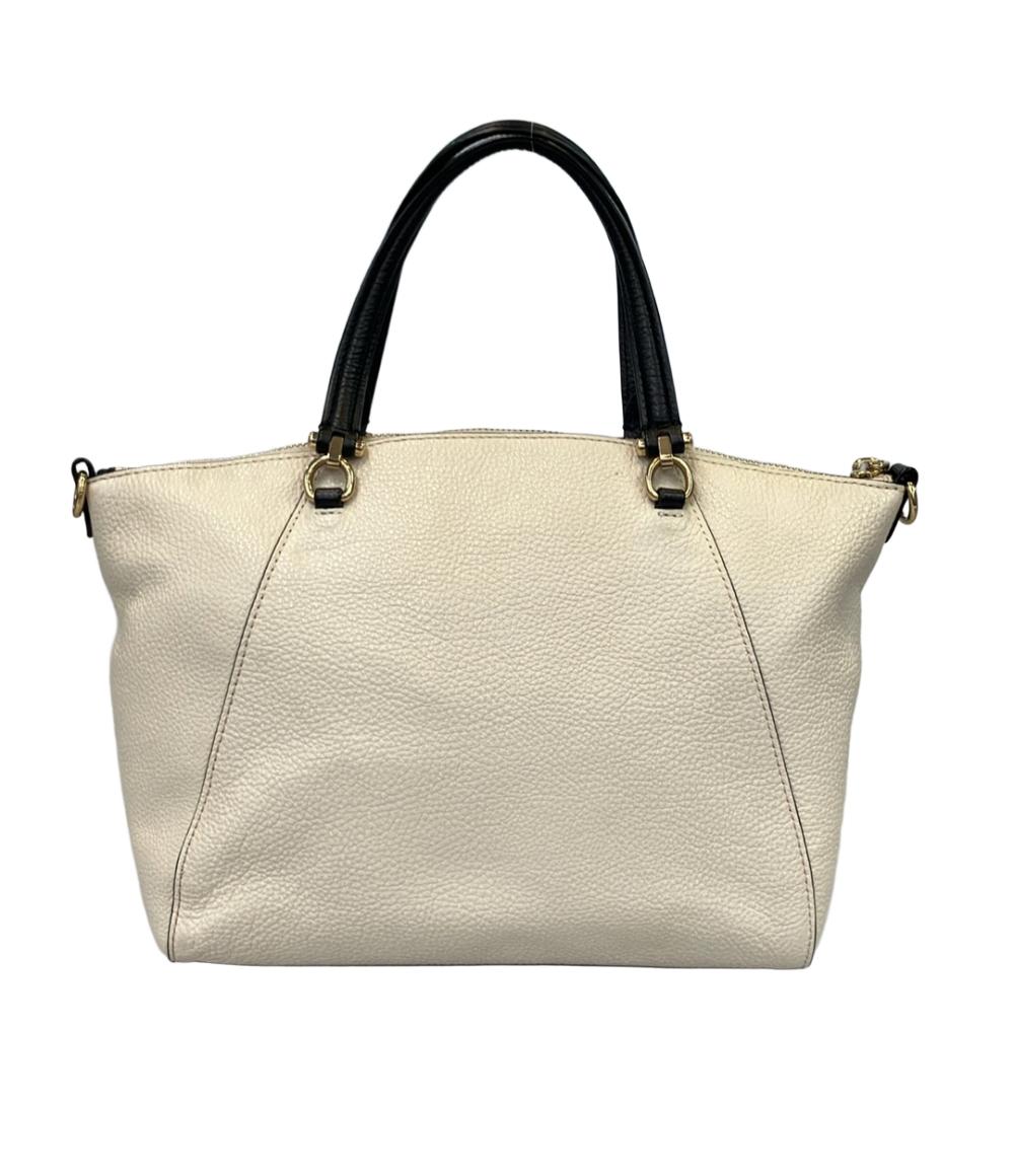 良品 コーチ 2way レザー ショルダー ハンドバッグ 鞄 レディース メンズ COACH（コーチ） ハンドバッグ ショルダー 2WAY レザー ロゴ 黒