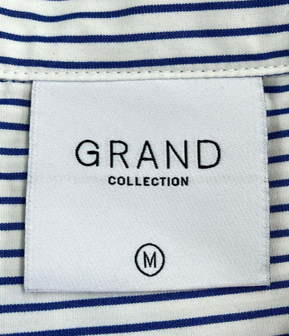 美品 グランド コレクション 半袖ストライプシャツ メンズ SIZE M GRAND COLLECTON