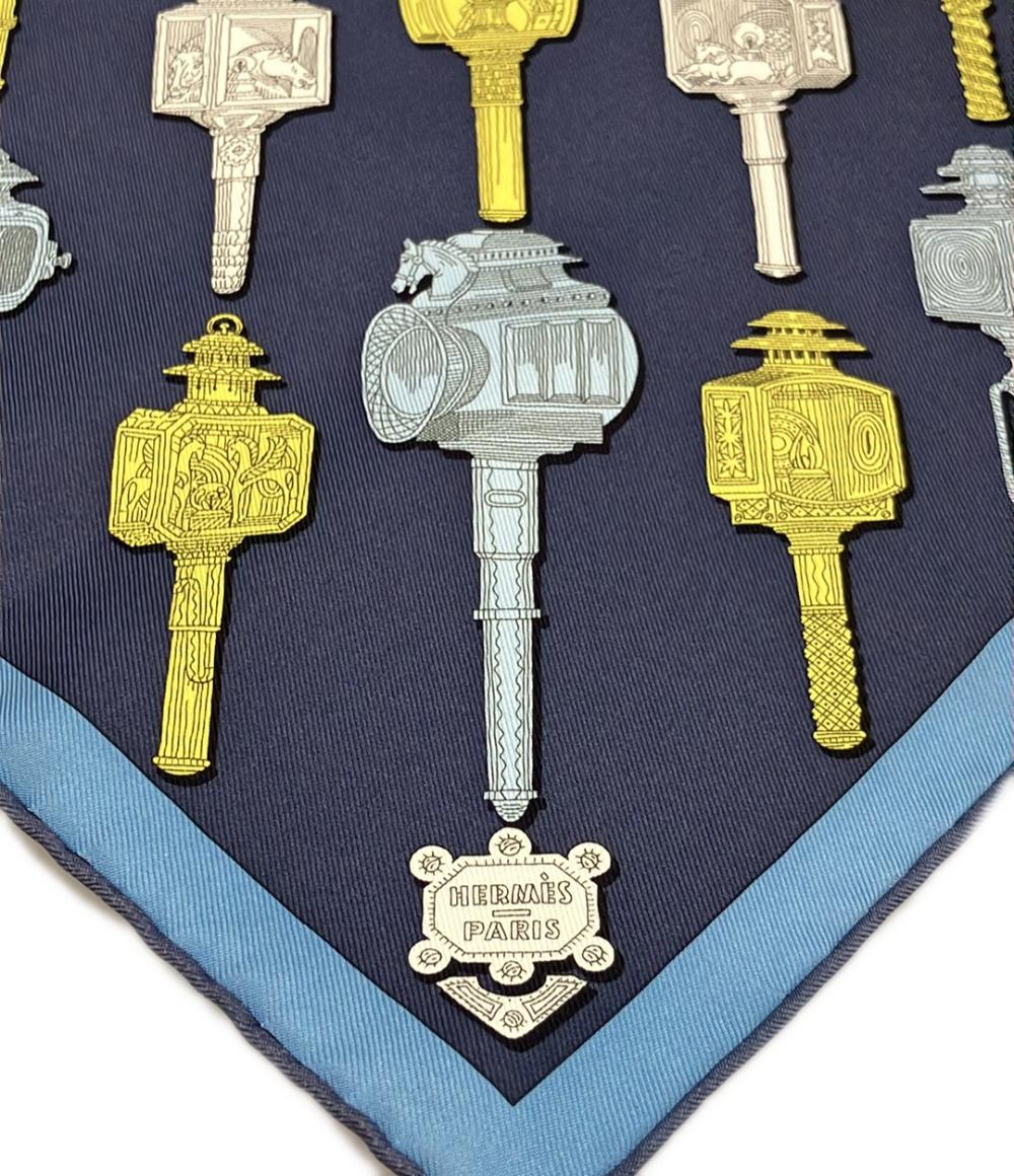 美品 エルメス スカーフ シルク100% カレ45 レディース HERMES