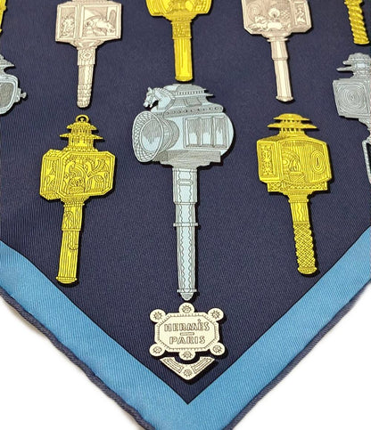 美品 エルメス スカーフ シルク100% カレ45 レディース HERMES