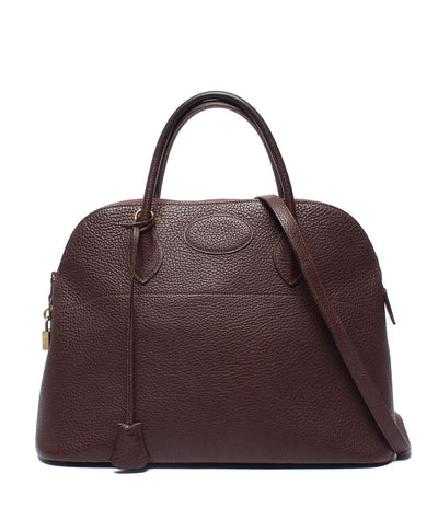 HERMES 2way ハンドバッグ ショルダーバッグ 肩掛け ゴールド金具 〇U刻印 ボリード35 レディース メンズ エルメス