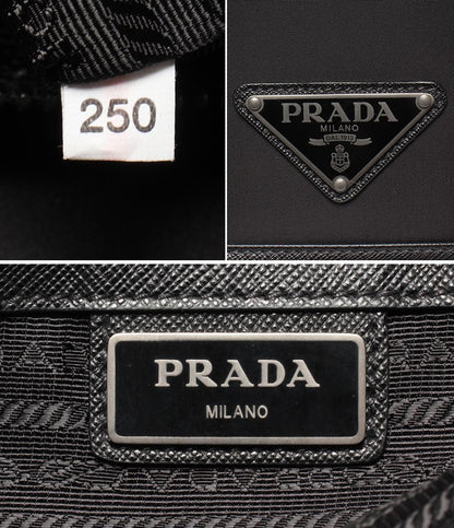 美品 PRADA メッセンジャーバッグ ショルダーバッグ リナイロン 斜め掛け 三角プレート 2VD039 メンズ レディース プラダ