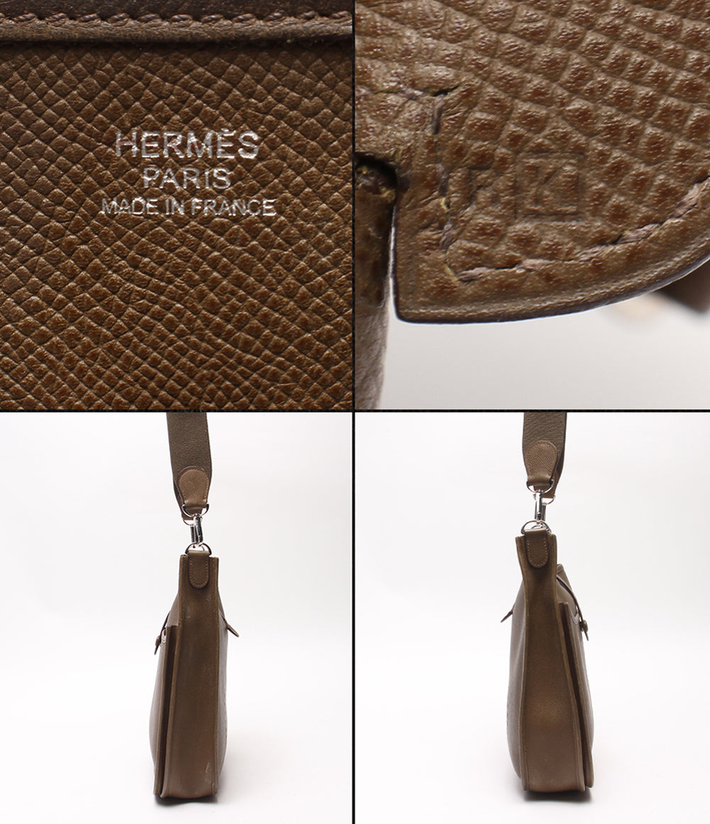 HERMES ショルダーバッグ シルバー金具 斜め掛け □K刻印 エブリン2PM レディース メンズ エルメス