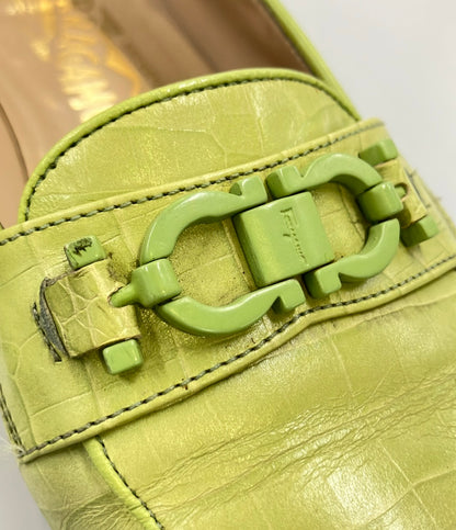 Salvatore Ferragamo ローファー ガンチーニ レディース SIZE 7 1/2 サルヴァトーレフェラガモ