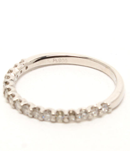 美品 リング 指輪 Pt900 ダイヤ 0.30ct ハーフエタニティ レディース SIZE 10号