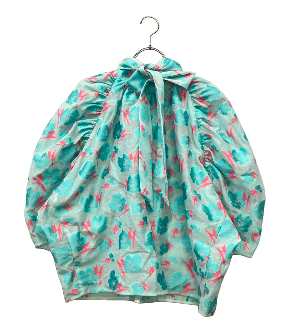 Drawer 長袖ブラウス フラワージャカード 花柄 6521-299-1066 レディース SIZE 38 (S)