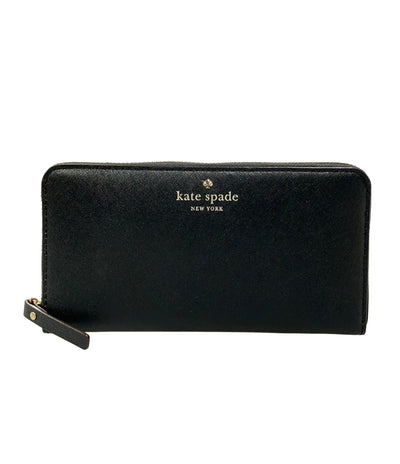 美品 Kate Spade ラウンドファスナー長財布 レザー PWRU3898 レディース ケイトスペード