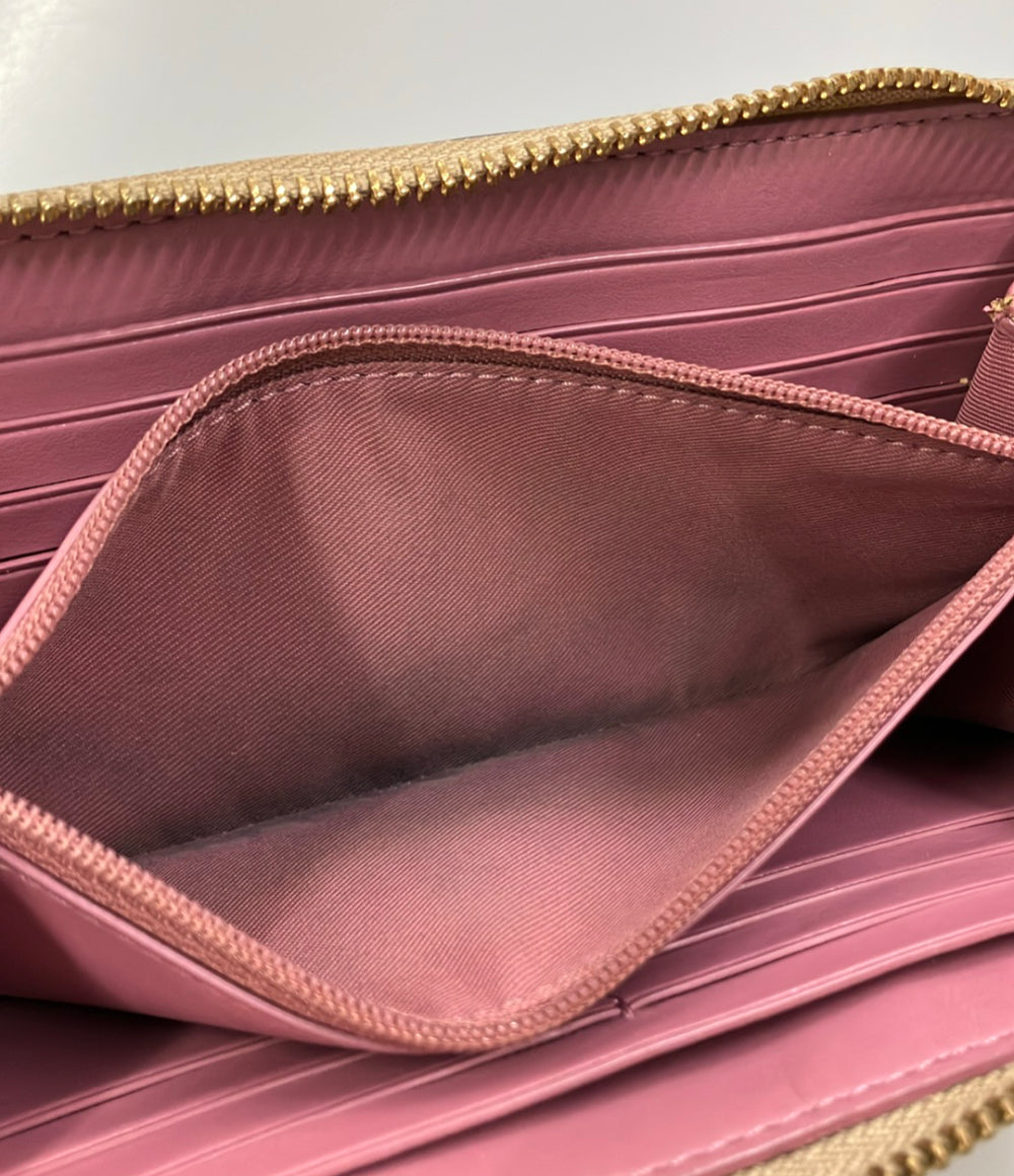 COACH ラウンドファスナー長財布 シグネチャー レディース コーチ