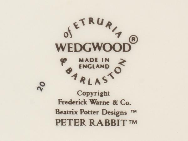 美品 ウエッジウッド クリスマスプレート 皿 20cm ピーターラビット 1989 WEDGWOOD