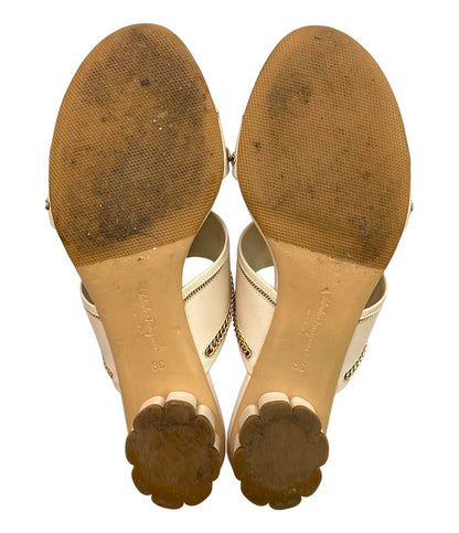 Salvatore Ferragamo ミュール サンダル チャンキーヒール レディース SIZE 8 (XL) サルヴァトーレフェラガモ