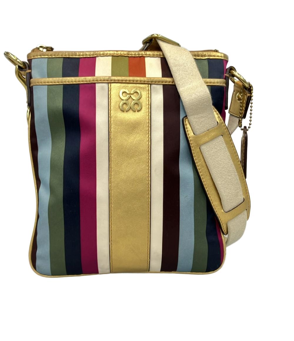 COACH ショルダーバッグ ストライプ柄 レディース コーチ