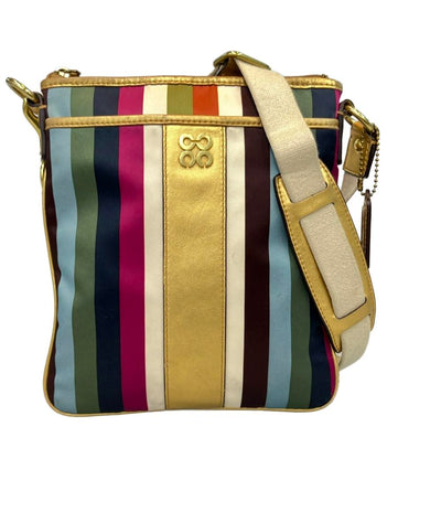 COACH ショルダーバッグ ストライプ柄 レディース コーチ