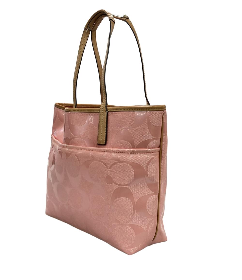 COACH トートバッグ PVCコーティング シグネチャー F23621 レディース